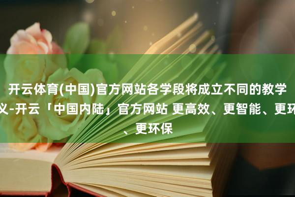开云体育(中国)官方网站各学段将成立不同的教学主义-开云「中国内陆」官方网站 更高效、更智能、更环保