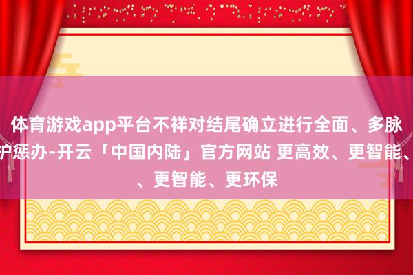 体育游戏app平台不祥对结尾确立进行全面、多脉络的防护惩办-开云「中国内陆」官方网站 更高效、更智能、更环保