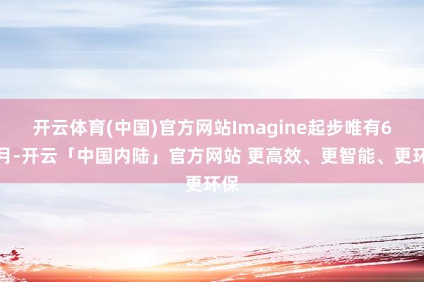 开云体育(中国)官方网站Imagine起步唯有6个月-开云「中国内陆」官方网站 更高效、更智能、更环保